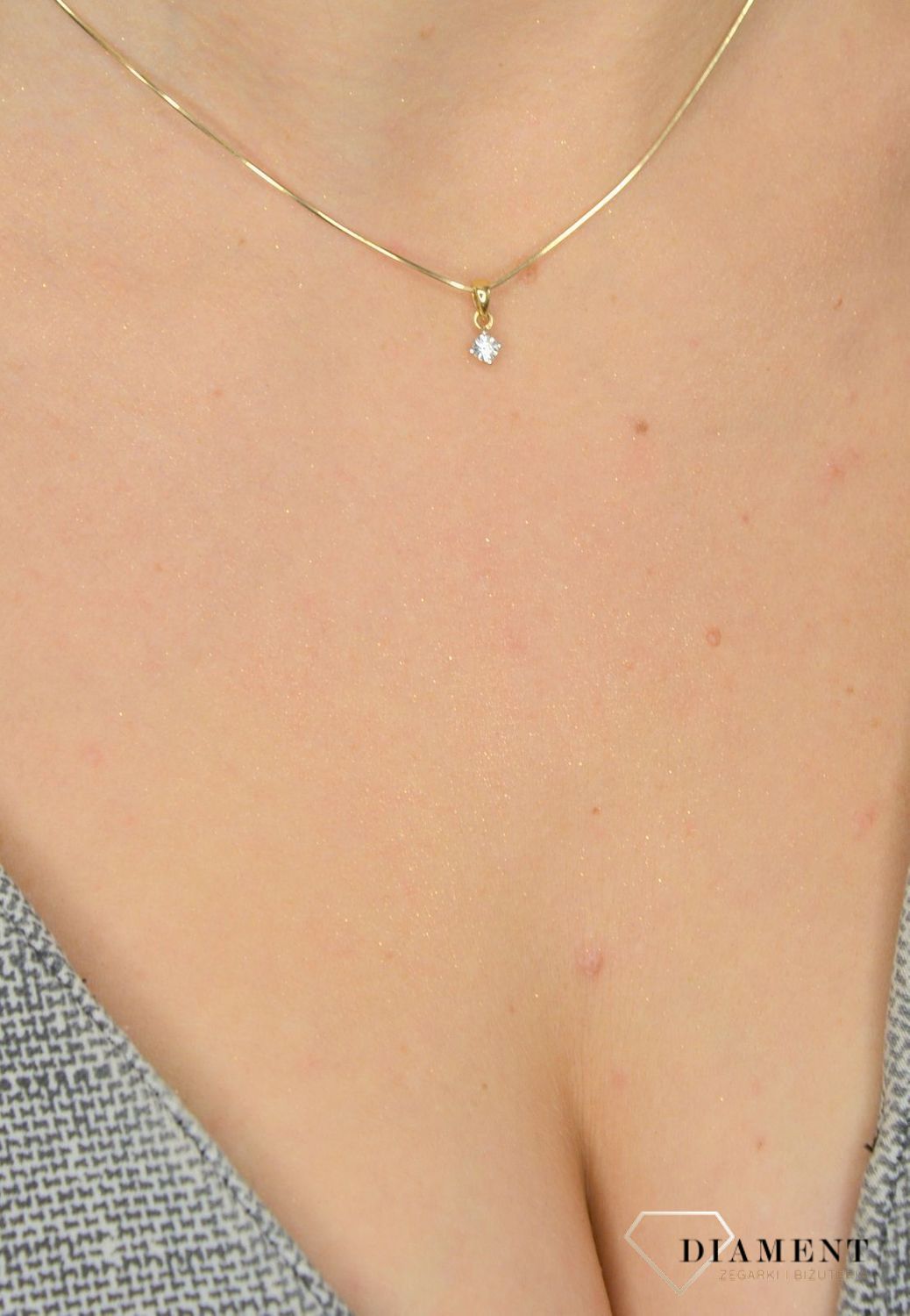 Zawieszka złota DIAMENT białe złoto, diament P 262 YW.jpg